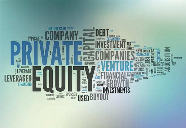 Nuage de mots sur le private equity.